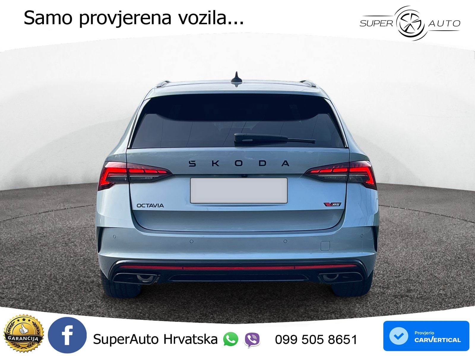 Škoda Octavia Combi RS 2.0 TSI (265 KS) DSG LED+GR SJED+ACC