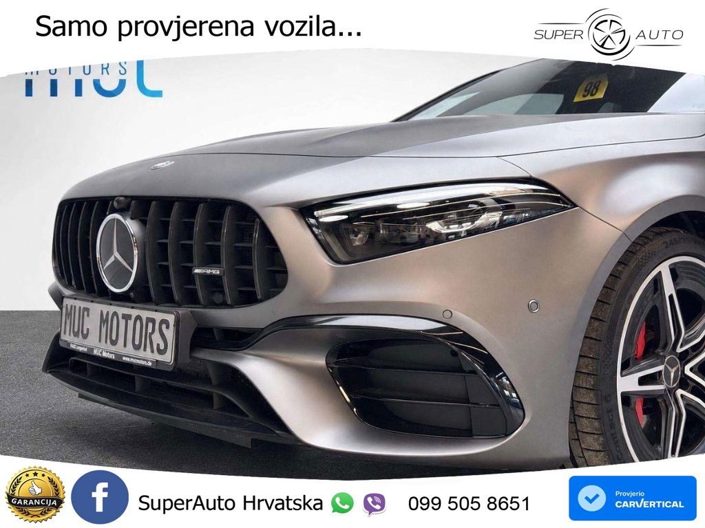 Mercedes-Benz AMG A 45 S 4MATIC+ AMG SPEEDSHIFT DCT 8G ACC+HEAD+GR SJED+360+PANO
