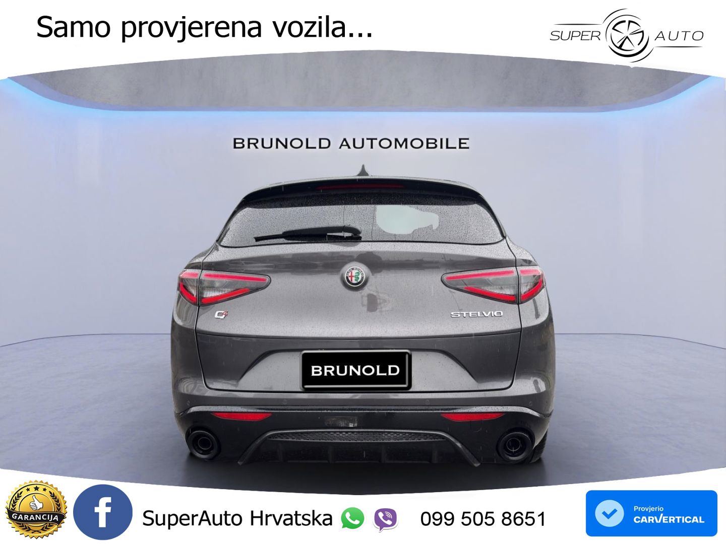 Alfa Romeo Stelvio 2.0 Turbo (280 KS) Q4 Automatic LED+GR SJED+ACC