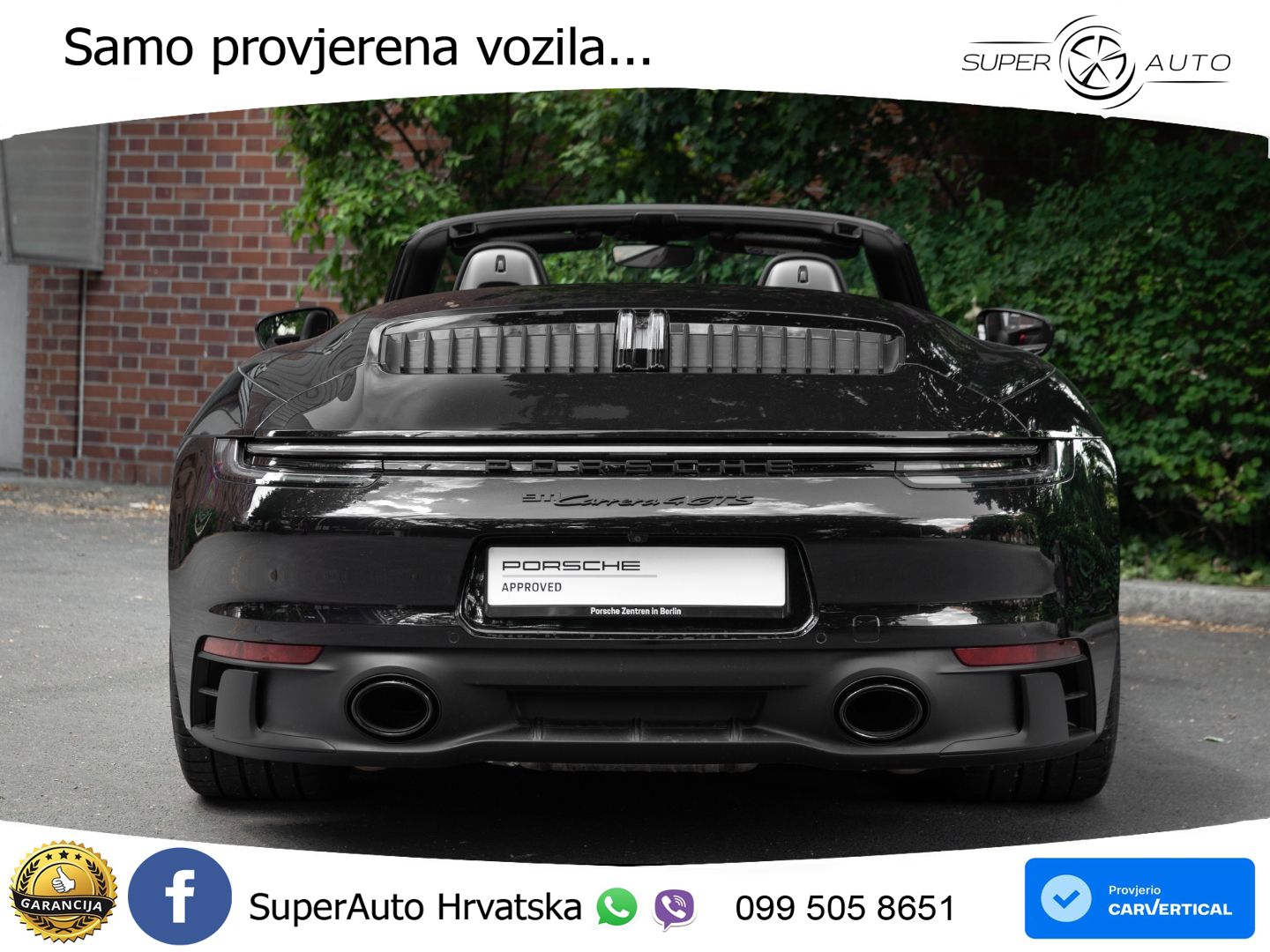 Porsche 911 Carrera 4 GTS Cabriolet 3.0 (480 KS) PDK LED+GR SJED+ACC