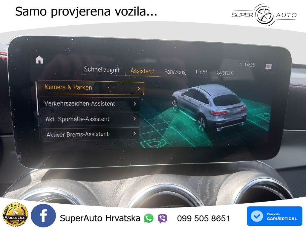 Mercedes GLC Coupe 400d (330 KS) 4MATIC 9G-TRONIC AMG ZRAČNI+ACC+4xGR SJED+360