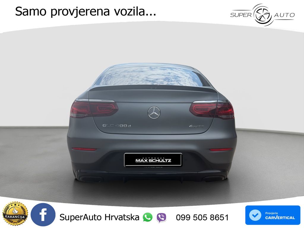 Mercedes GLC Coupe 400d (330 KS) 4MATIC 9G-TRONIC AMG ZRAČNI+ACC+4xGR SJED+360