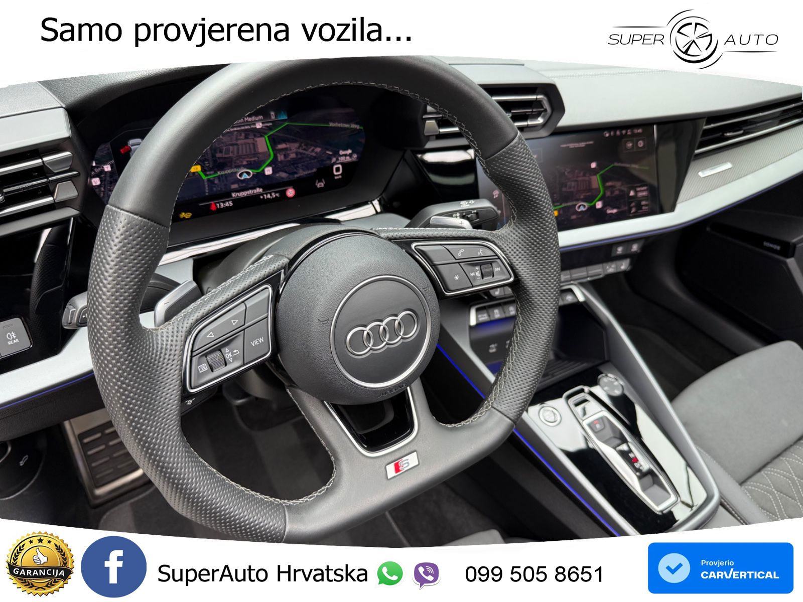 Audi A3 Limuzina 35 TFSI (150 KS) S tronic S line LED+GR SJED+ACC