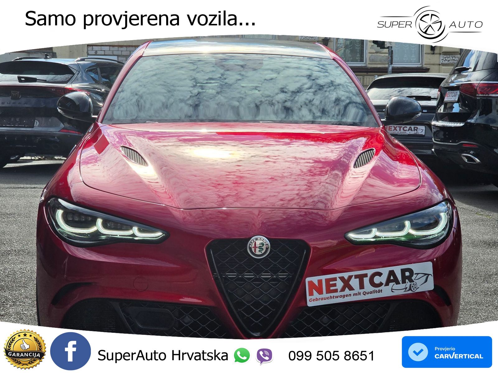 Alfa Romeo Giulia Quadrifoglio 2.9 V6 Bi-Turbo (520 KS) Automatic LED+GR SJED+ACC