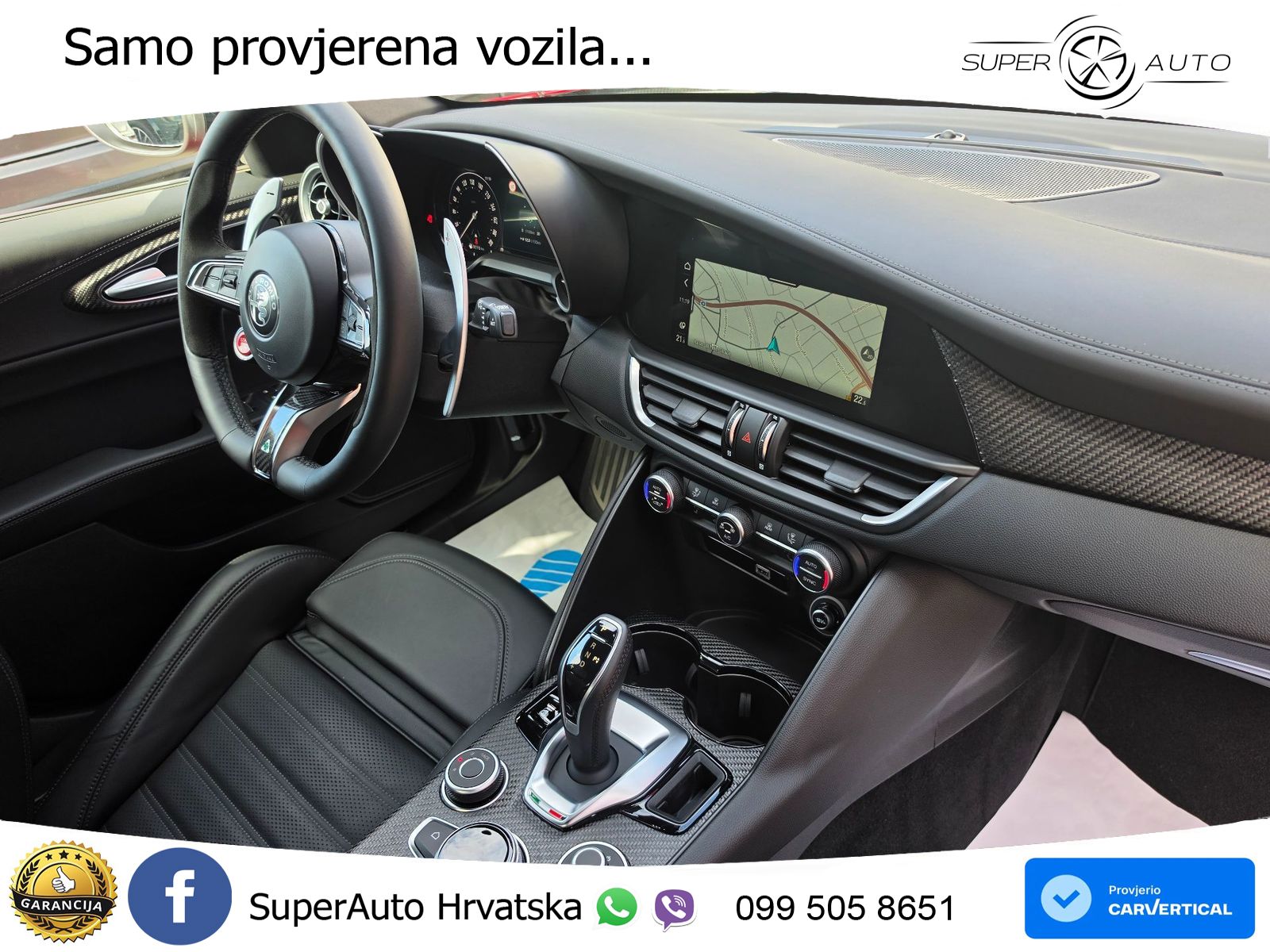 Alfa Romeo Giulia Quadrifoglio 2.9 V6 Bi-Turbo (520 KS) Automatic LED+GR SJED+ACC