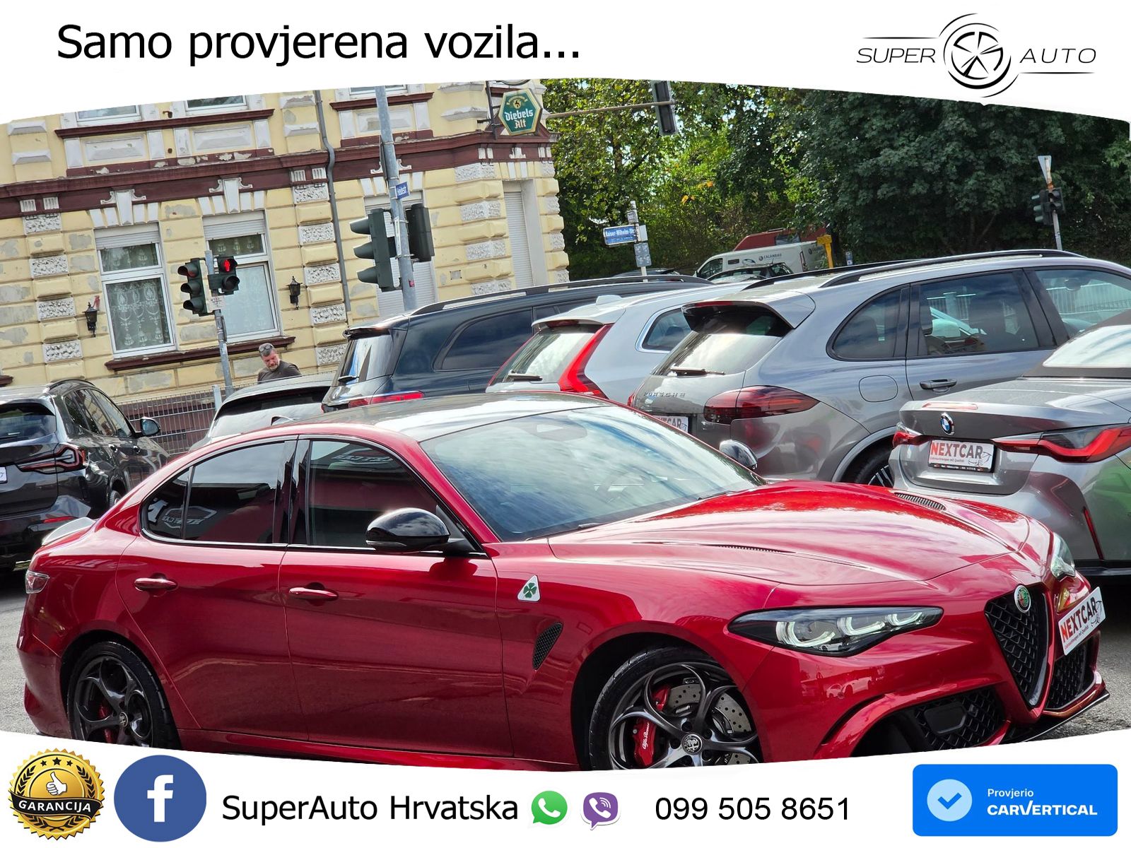 Alfa Romeo Giulia Quadrifoglio 2.9 V6 Bi-Turbo (520 KS) Automatic LED+GR SJED+ACC