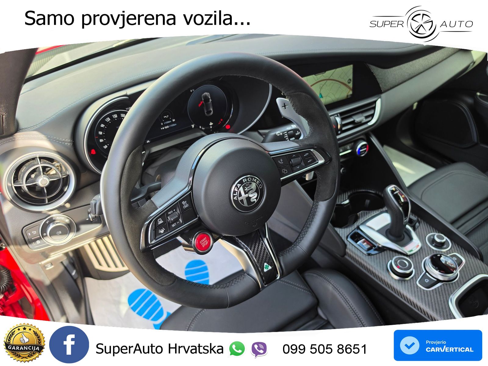 Alfa Romeo Giulia Quadrifoglio 2.9 V6 Bi-Turbo (520 KS) Automatic LED+GR SJED+ACC