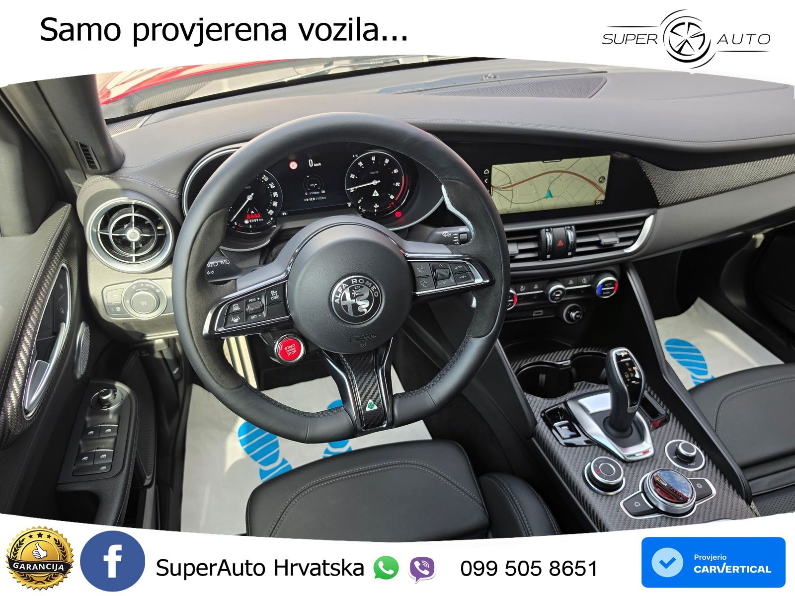 Alfa Romeo Giulia Quadrifoglio 2.9 V6 Bi-Turbo (520 KS) Automatic LED+GR SJED+ACC