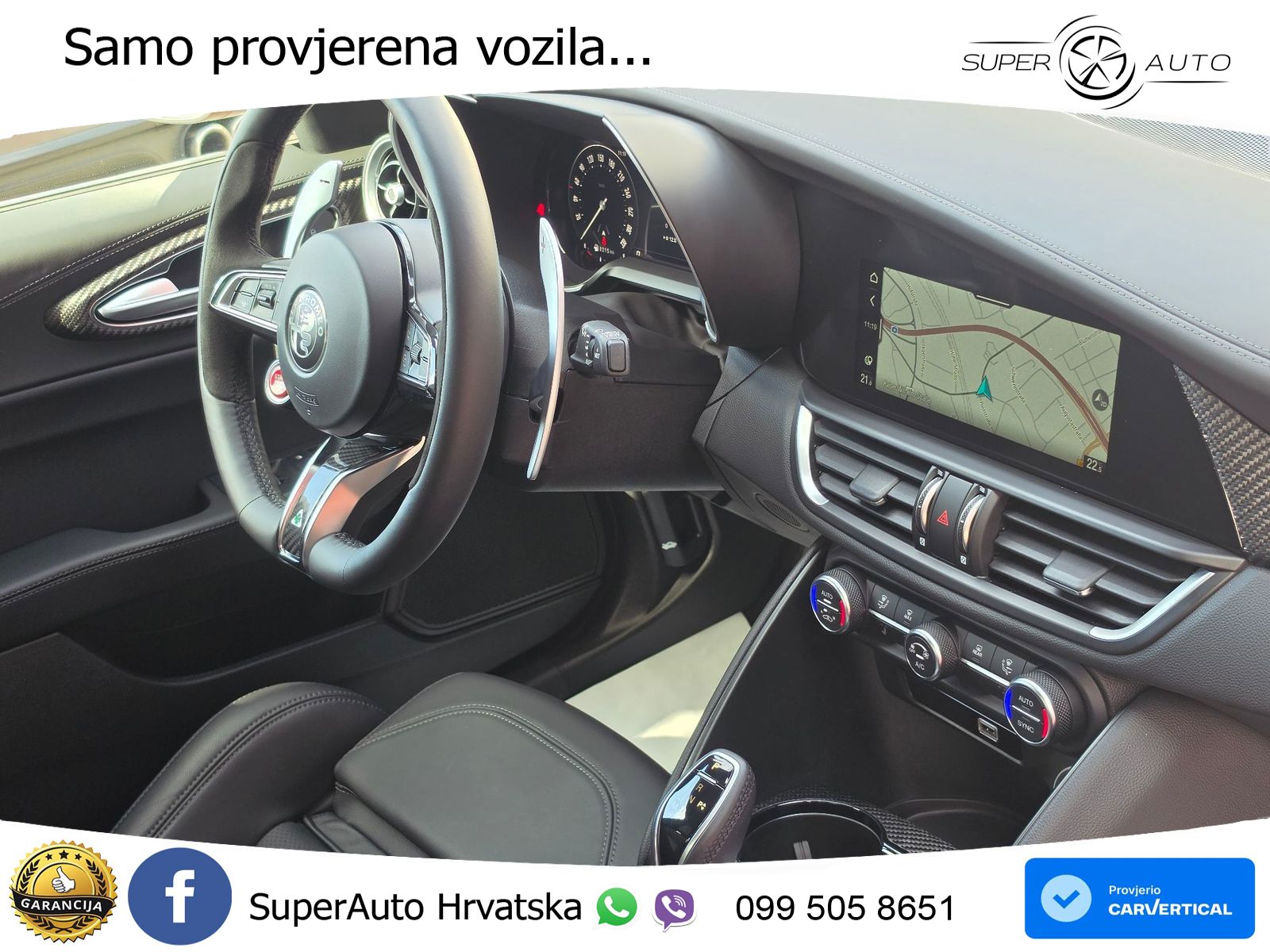 Alfa Romeo Giulia Quadrifoglio 2.9 V6 Bi-Turbo (520 KS) Automatic LED+GR SJED+ACC