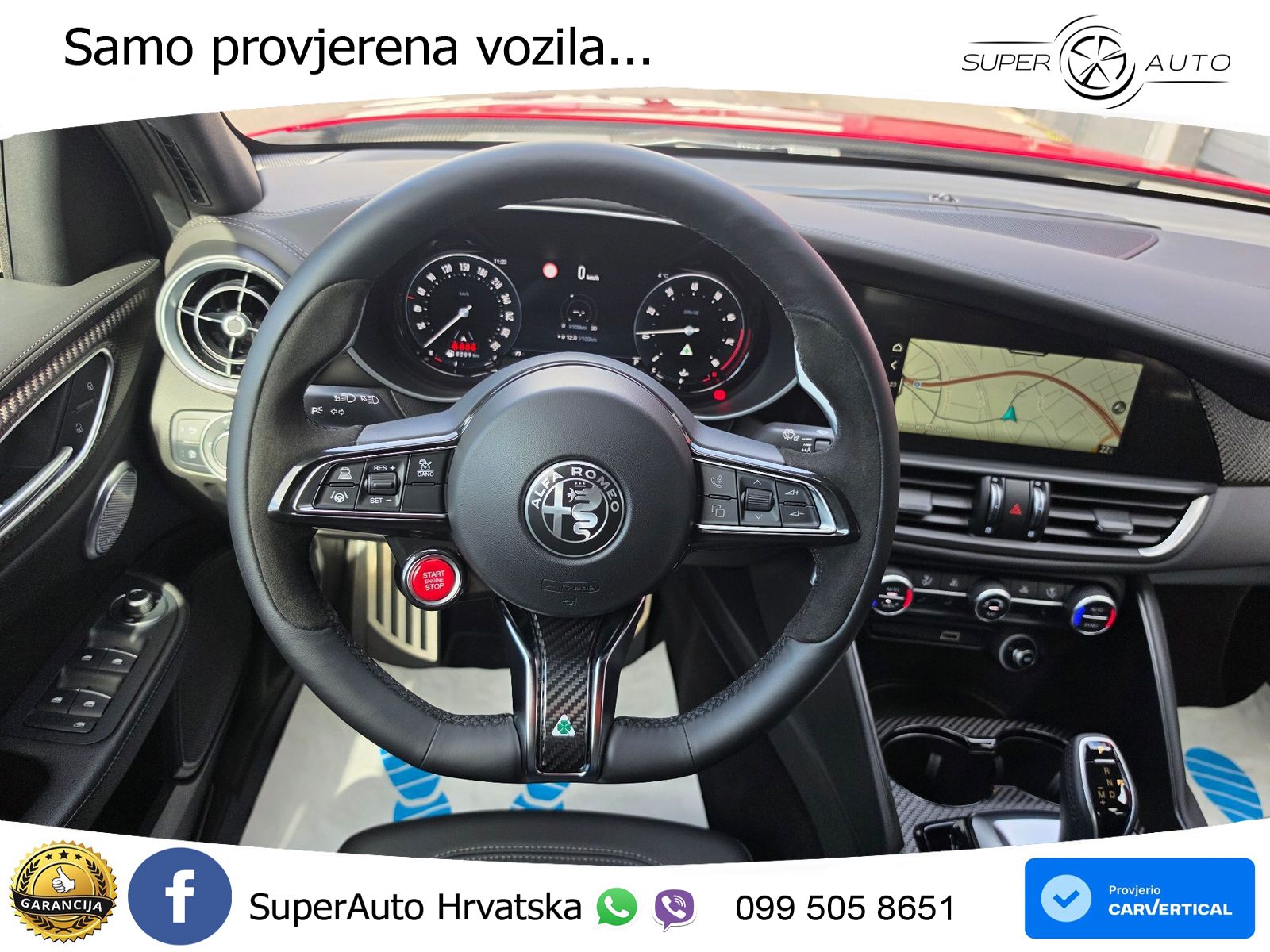 Alfa Romeo Giulia Quadrifoglio 2.9 V6 Bi-Turbo (520 KS) Automatic LED+GR SJED+ACC