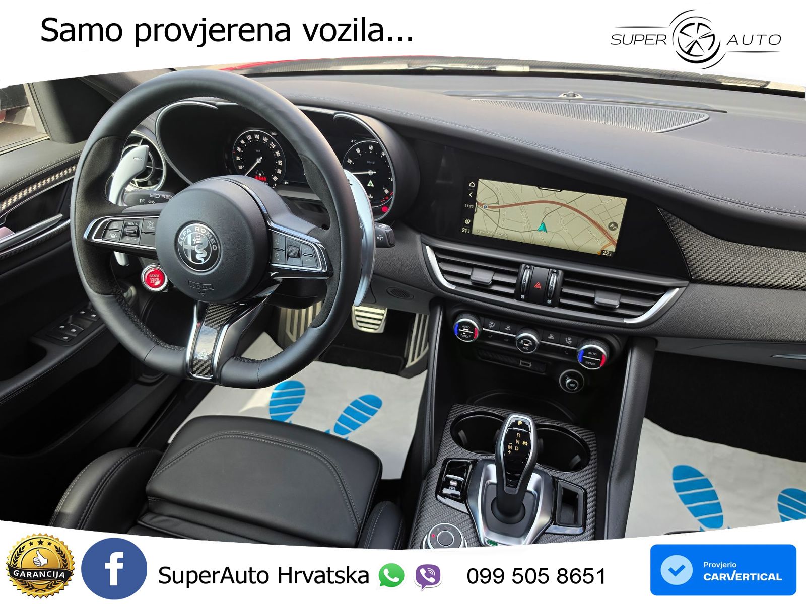 Alfa Romeo Giulia Quadrifoglio 2.9 V6 Bi-Turbo (520 KS) Automatic LED+GR SJED+ACC