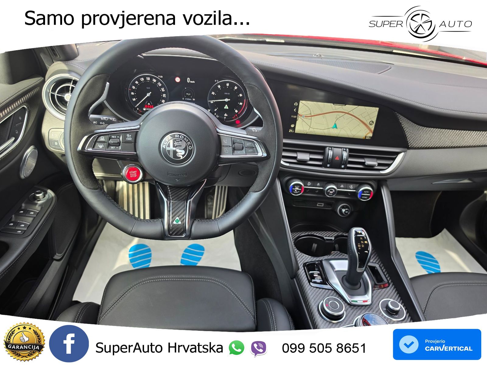 Alfa Romeo Giulia Quadrifoglio 2.9 V6 Bi-Turbo (520 KS) Automatic LED+GR SJED+ACC