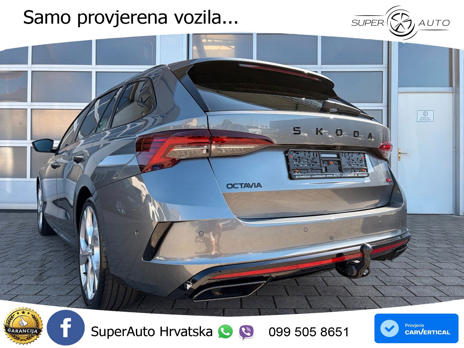 Škoda Octavia Combi RS 2.0 TSI (265 KS) DSG MATRIX+GR SJED+KAM
