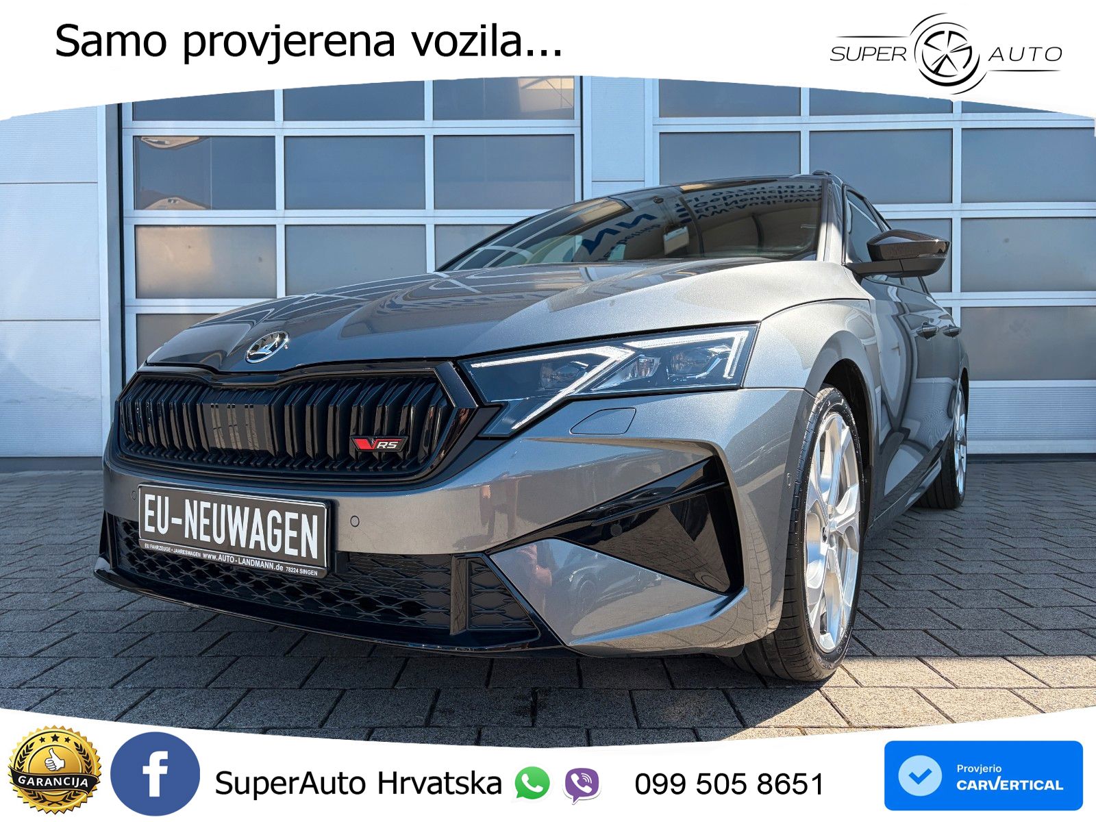 Škoda Octavia Combi RS 2.0 TSI (265 KS) DSG MATRIX+GR SJED+KAM