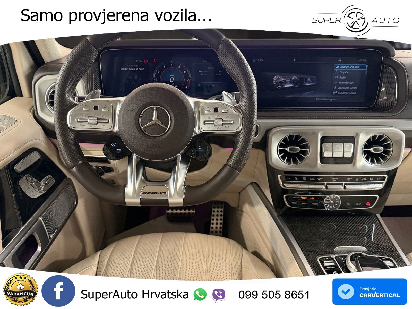 Mercedes AMG G 63 Long V8 (585 KS) 4MATIC 9G-TRONIC AMG SPEEDSHIFT PLUS Exclusive LED+GR SJED+ACC