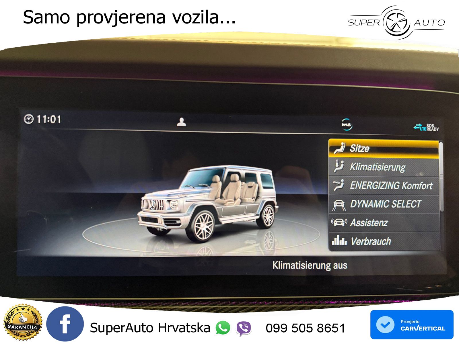 Mercedes AMG G 63 Long V8 (585 KS) 4MATIC 9G-TRONIC AMG SPEEDSHIFT PLUS Exclusive LED+GR SJED+ACC