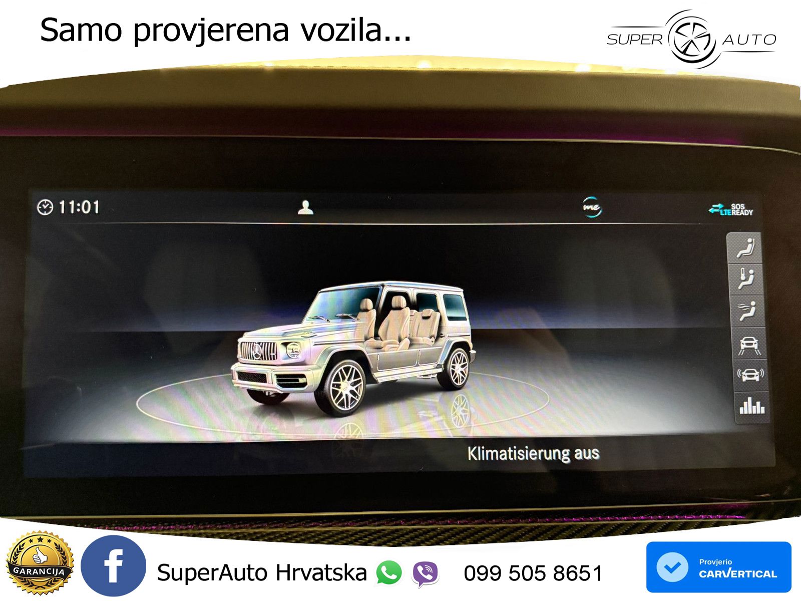 Mercedes AMG G 63 Long V8 (585 KS) 4MATIC 9G-TRONIC AMG SPEEDSHIFT PLUS Exclusive LED+GR SJED+ACC