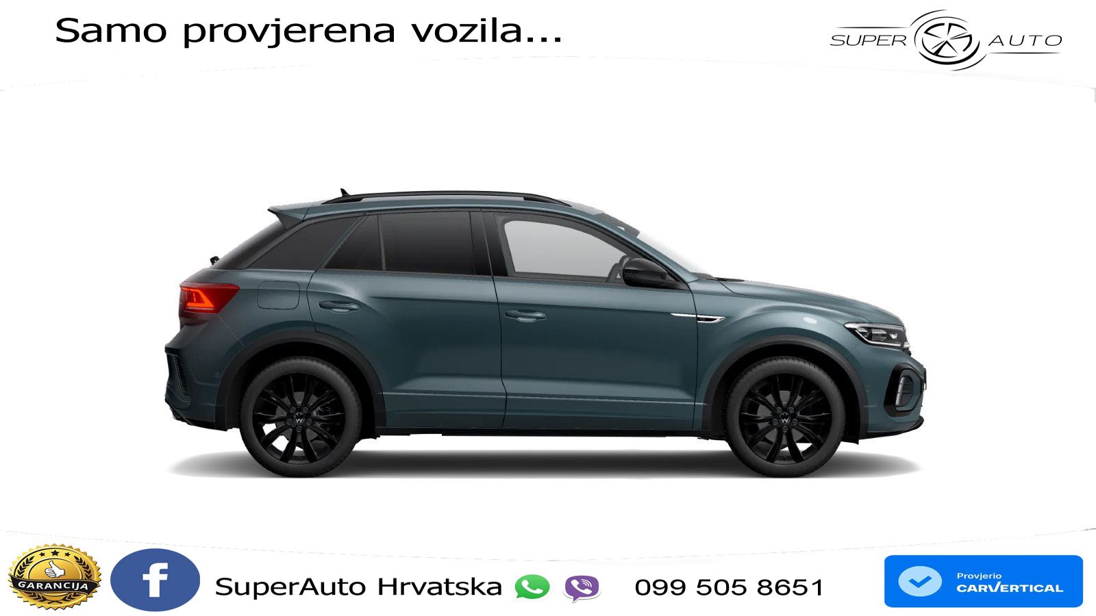Volkswagen T-Roc 1.5 TSI (150 KS) DSG R-Line LED+GR SJED+ACC