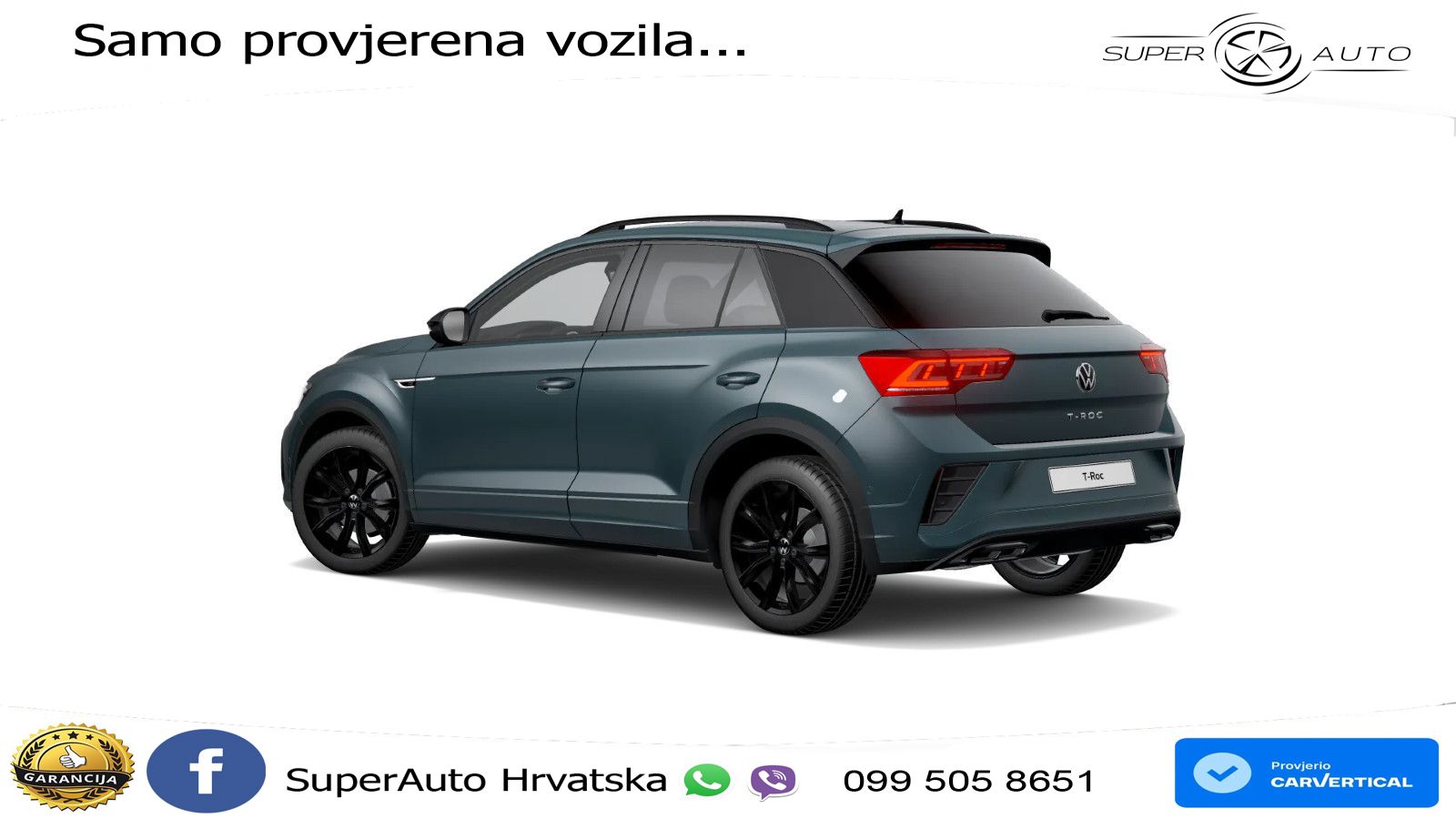 Volkswagen T-Roc 1.5 TSI (150 KS) DSG R-Line LED+GR SJED+ACC