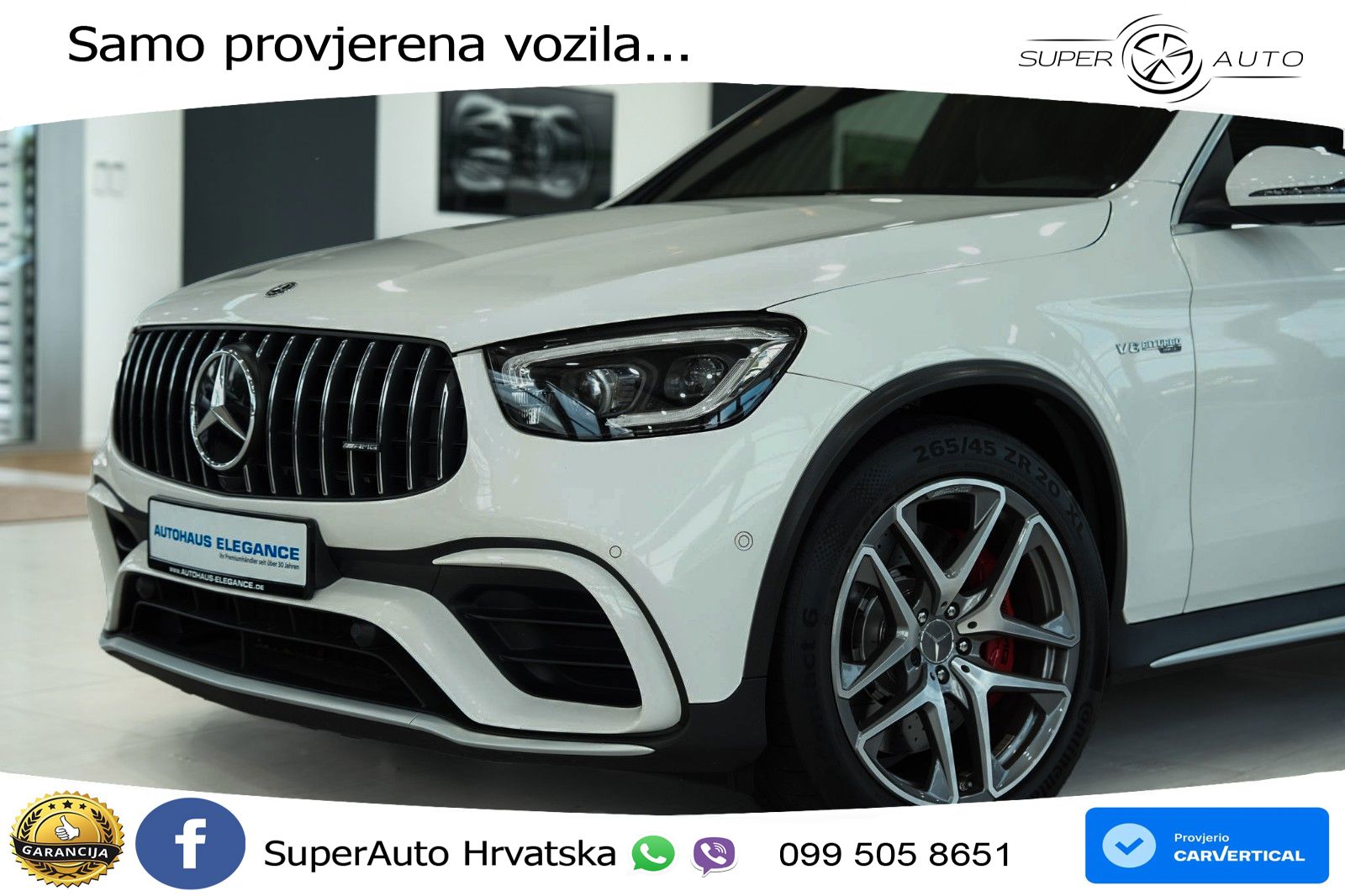 Mercedes AMG GLC 63 S V8 (510 KS) 4MATIC+ MCT LED+GR SJED+ACC