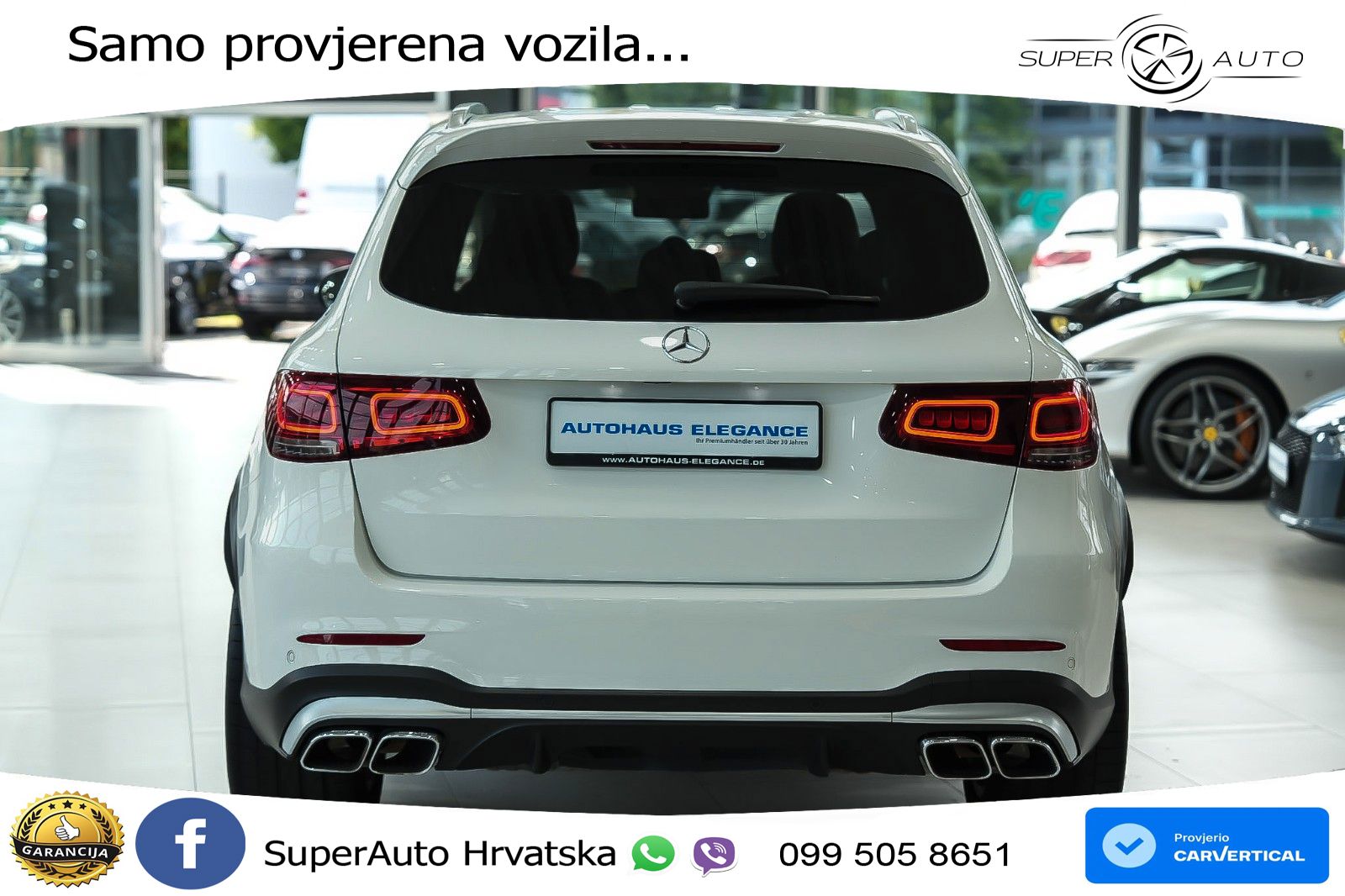 Mercedes AMG GLC 63 S V8 (510 KS) 4MATIC+ MCT LED+GR SJED+ACC