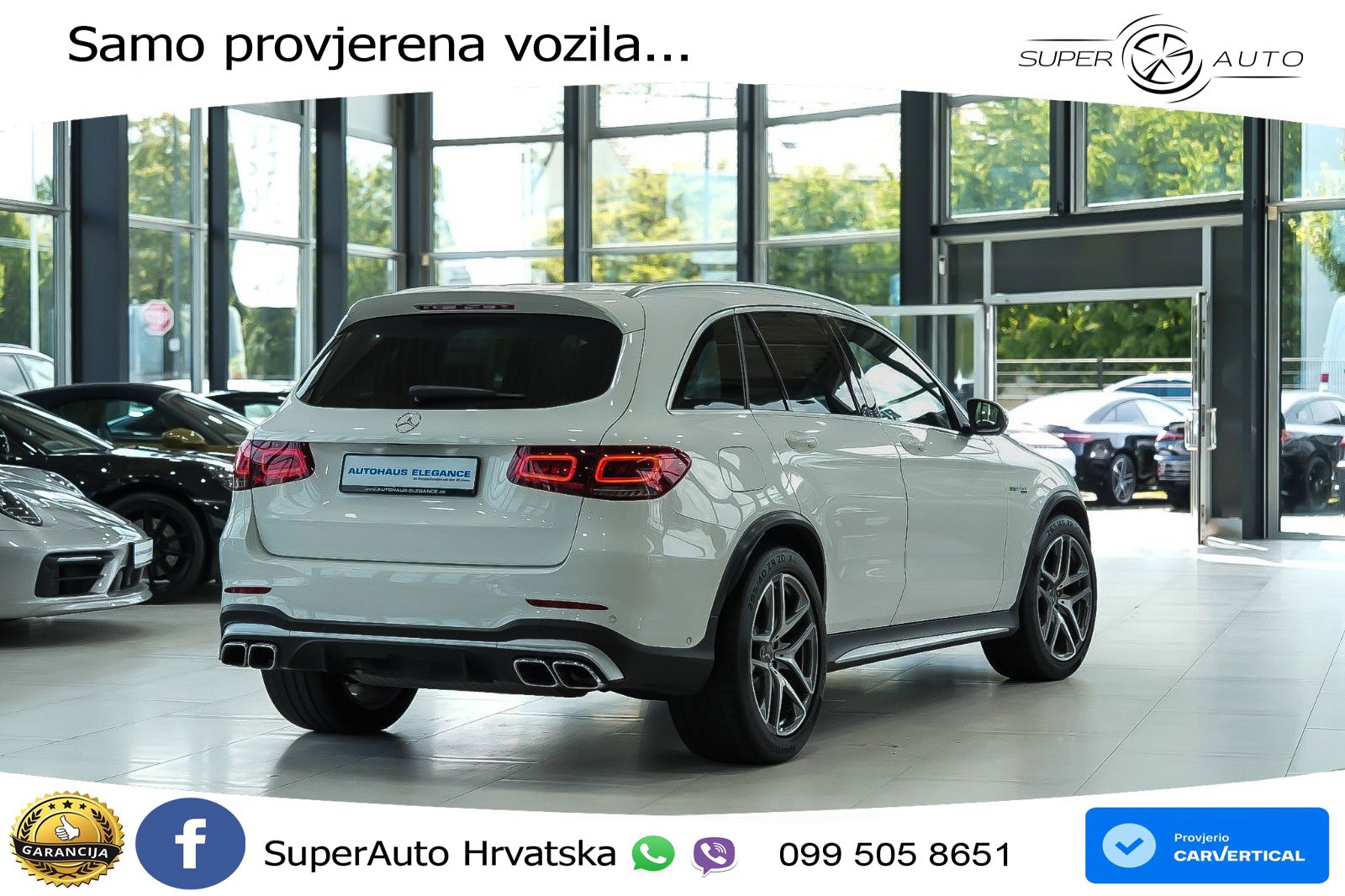 Mercedes AMG GLC 63 S V8 (510 KS) 4MATIC+ MCT LED+GR SJED+ACC