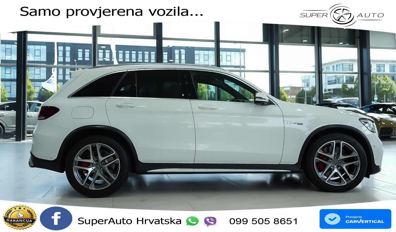 Mercedes AMG GLC 63 S V8 (510 KS) 4MATIC+ MCT LED+GR SJED+ACC