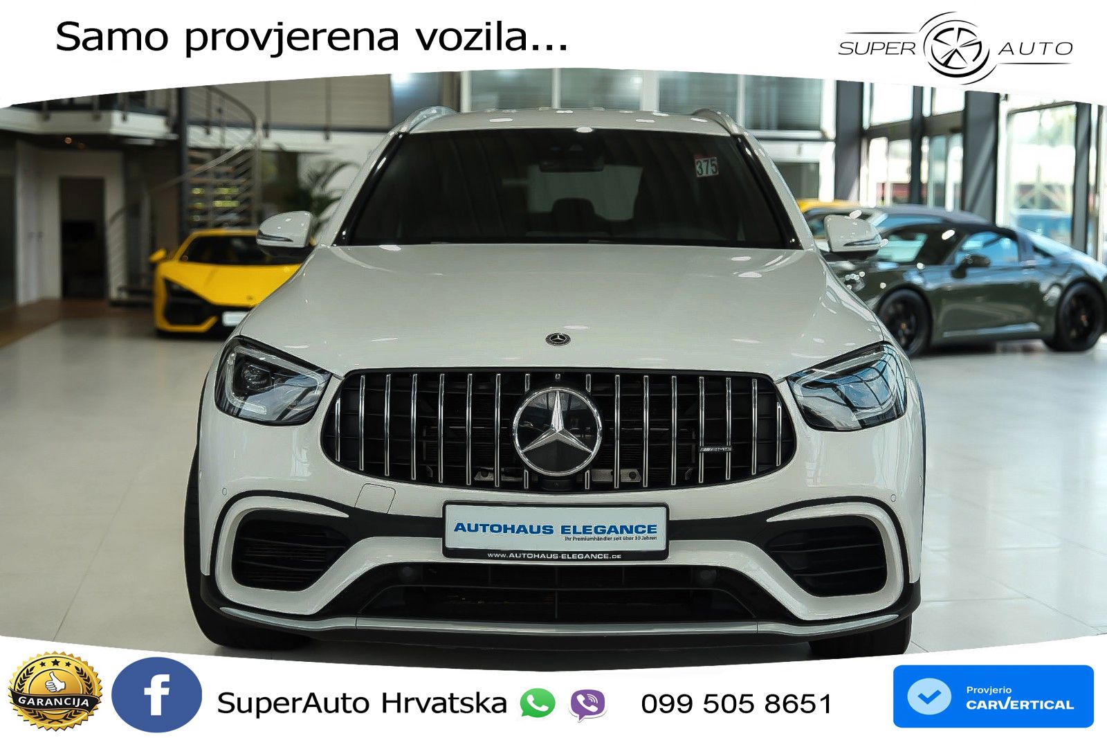 Mercedes AMG GLC 63 S V8 (510 KS) 4MATIC+ MCT LED+GR SJED+ACC