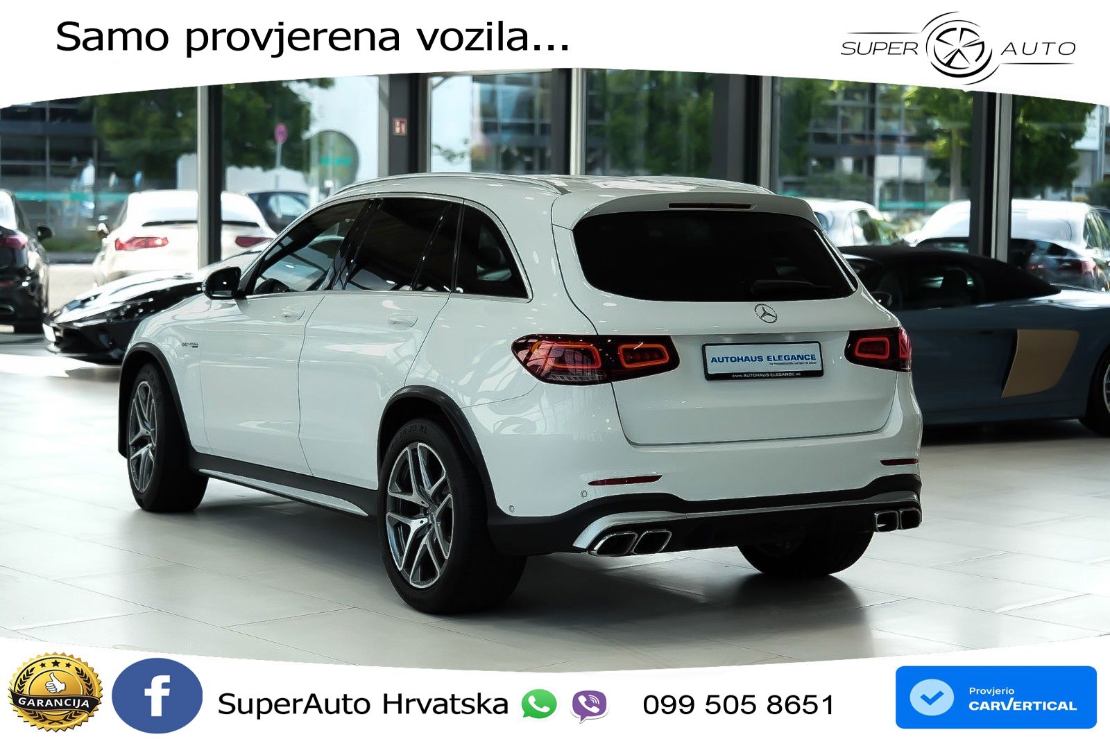 Mercedes AMG GLC 63 S V8 (510 KS) 4MATIC+ MCT LED+GR SJED+ACC