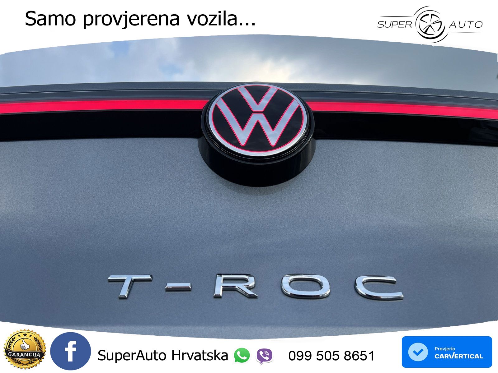 Volkswagen T-Roc 1.5 eTSI (150 KS)  DSG R-Line LED+GR SJED+ACC