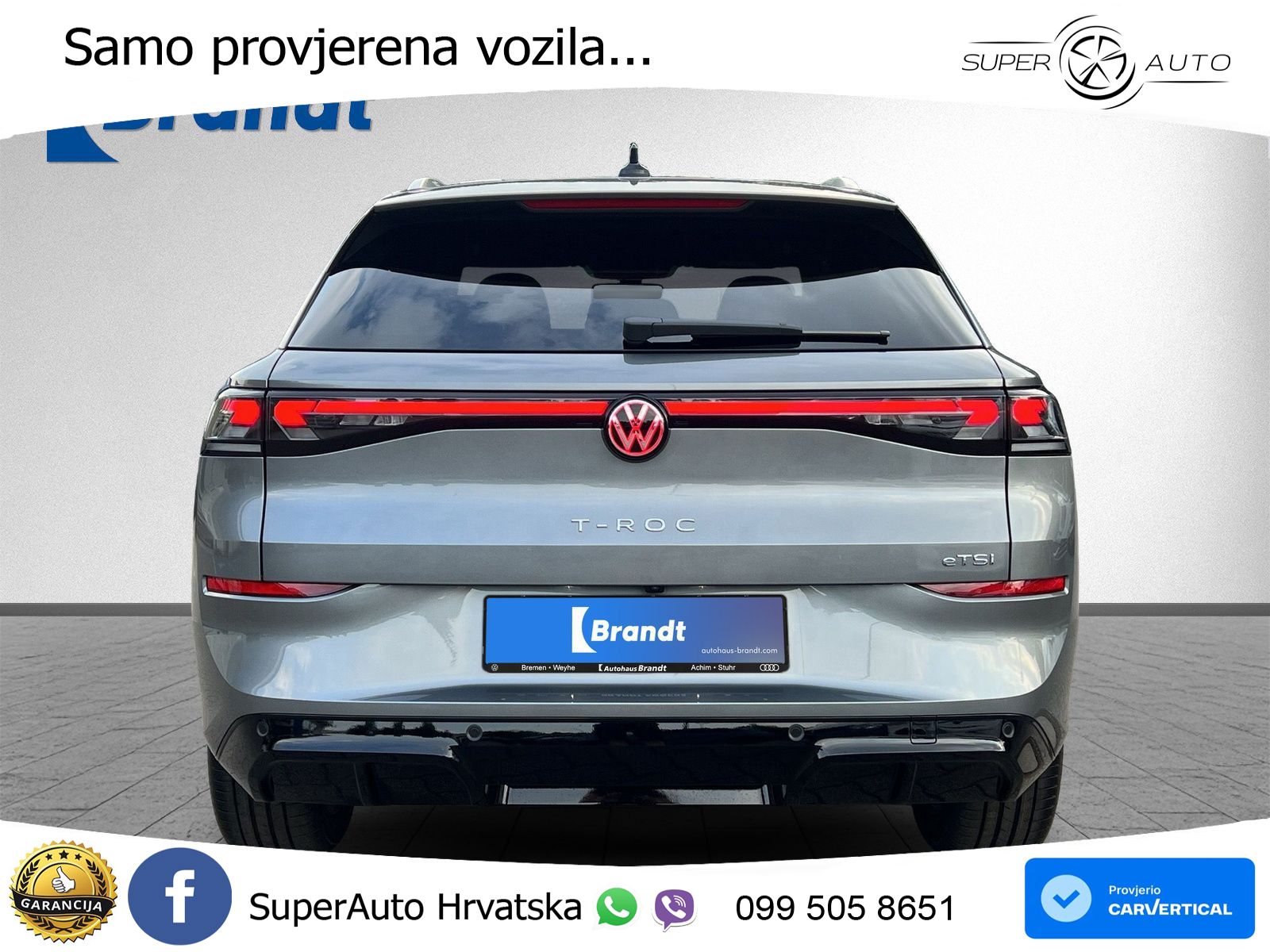 Volkswagen T-Roc 1.5 eTSI (150 KS)  DSG R-Line LED+GR SJED+ACC