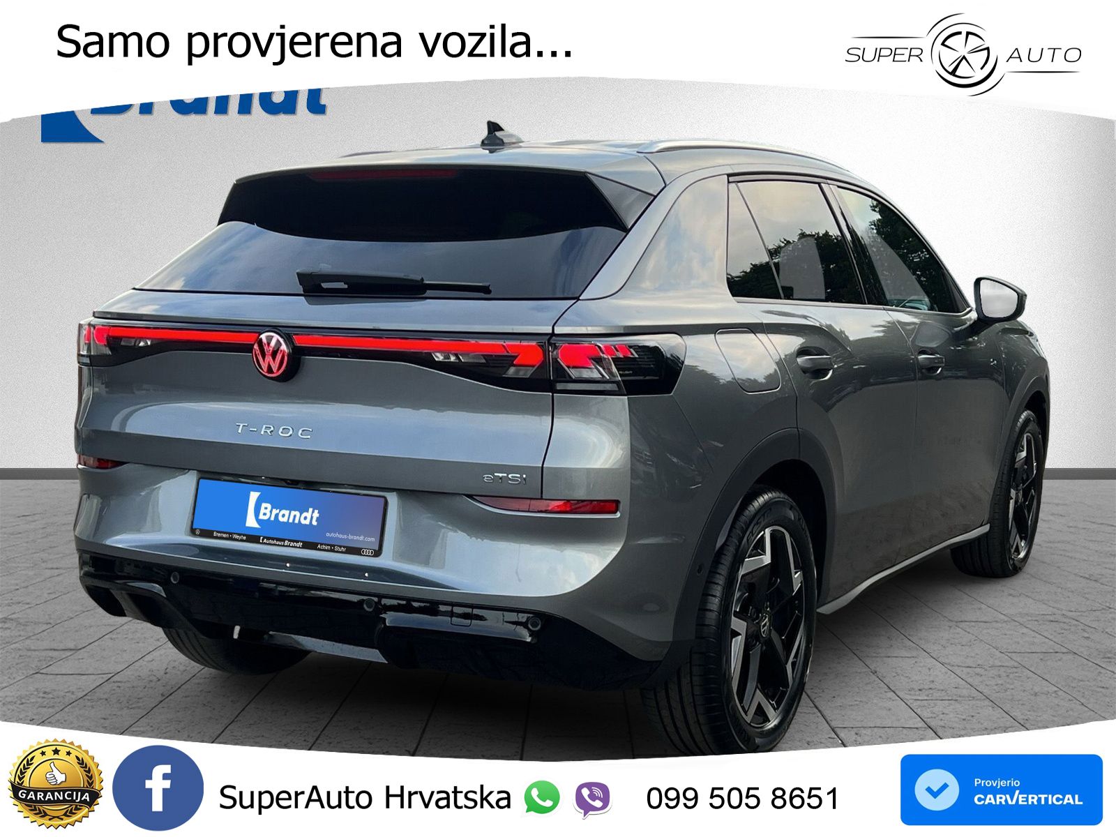 Volkswagen T-Roc 1.5 eTSI (150 KS)  DSG R-Line LED+GR SJED+ACC