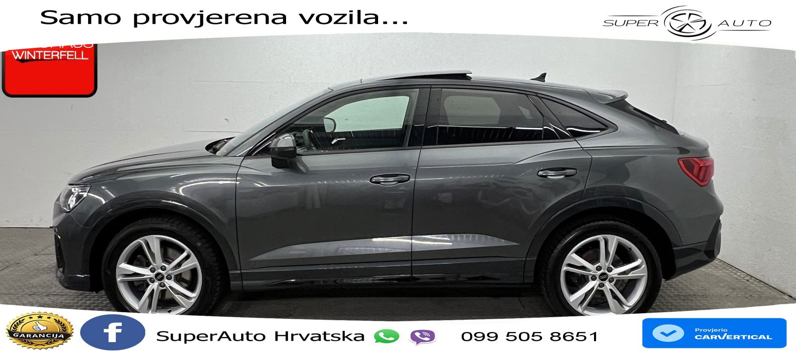 Audi Q3 Sportback 40 TFSI (190 KS) quattro S tronic S line LED+GR SJED+ACC