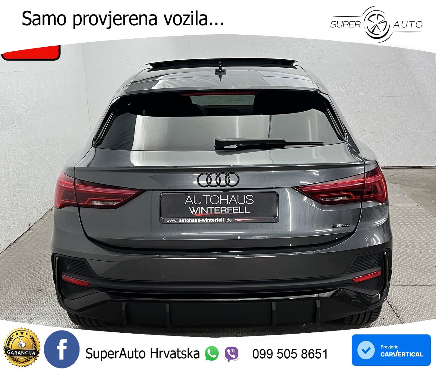 Audi Q3 Sportback 40 TFSI (190 KS) quattro S tronic S line LED+GR SJED+ACC