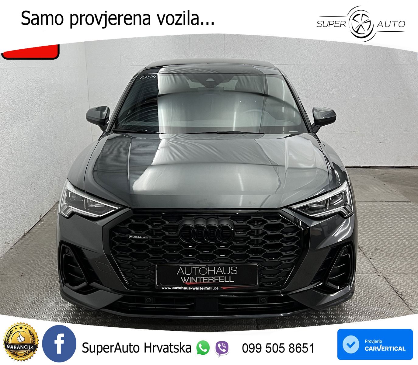 Audi Q3 Sportback 40 TFSI (190 KS) quattro S tronic S line LED+GR SJED+ACC