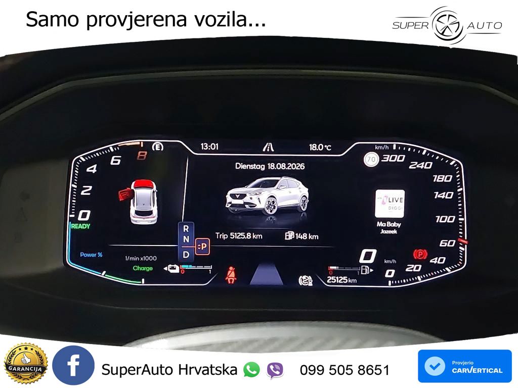 Cupra Formentor 1.4 TSI (245 KS) e-Hybrid DSG VZ LED+GR SJED+ACC