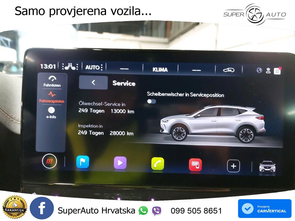 Cupra Formentor 1.4 TSI (245 KS) e-Hybrid DSG VZ LED+GR SJED+ACC
