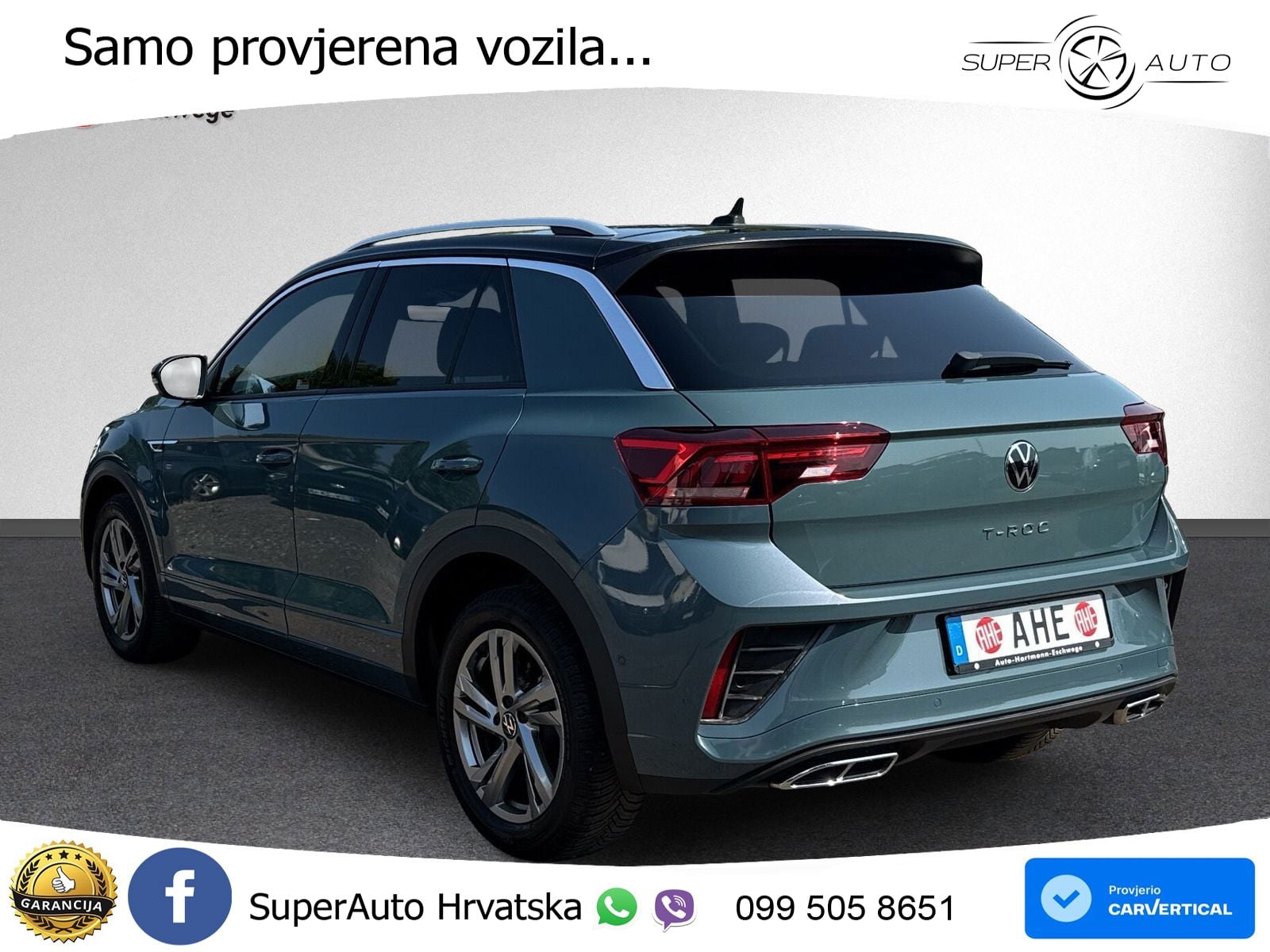 Volkswagen T-Roc 2.0 TDI (150 KS) DSG R-Line LED+GR SJED+ACC