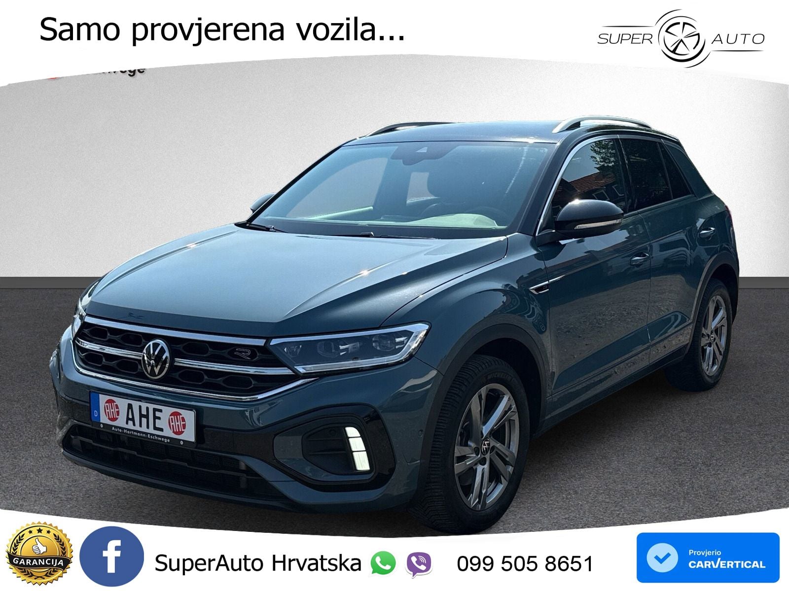 Volkswagen T-Roc 2.0 TDI (150 KS) DSG R-Line LED+GR SJED+ACC