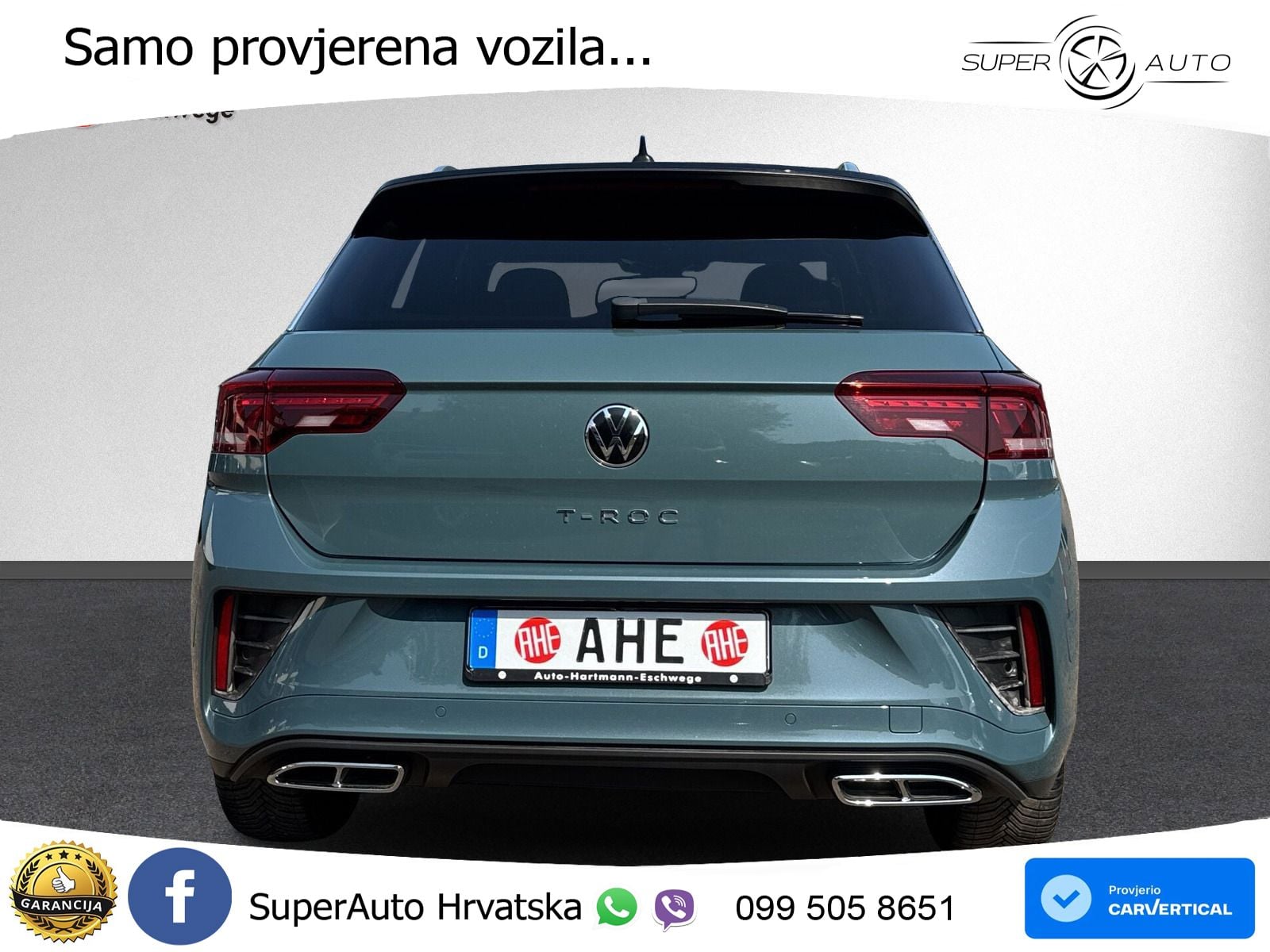 Volkswagen T-Roc 2.0 TDI (150 KS) DSG R-Line LED+GR SJED+ACC