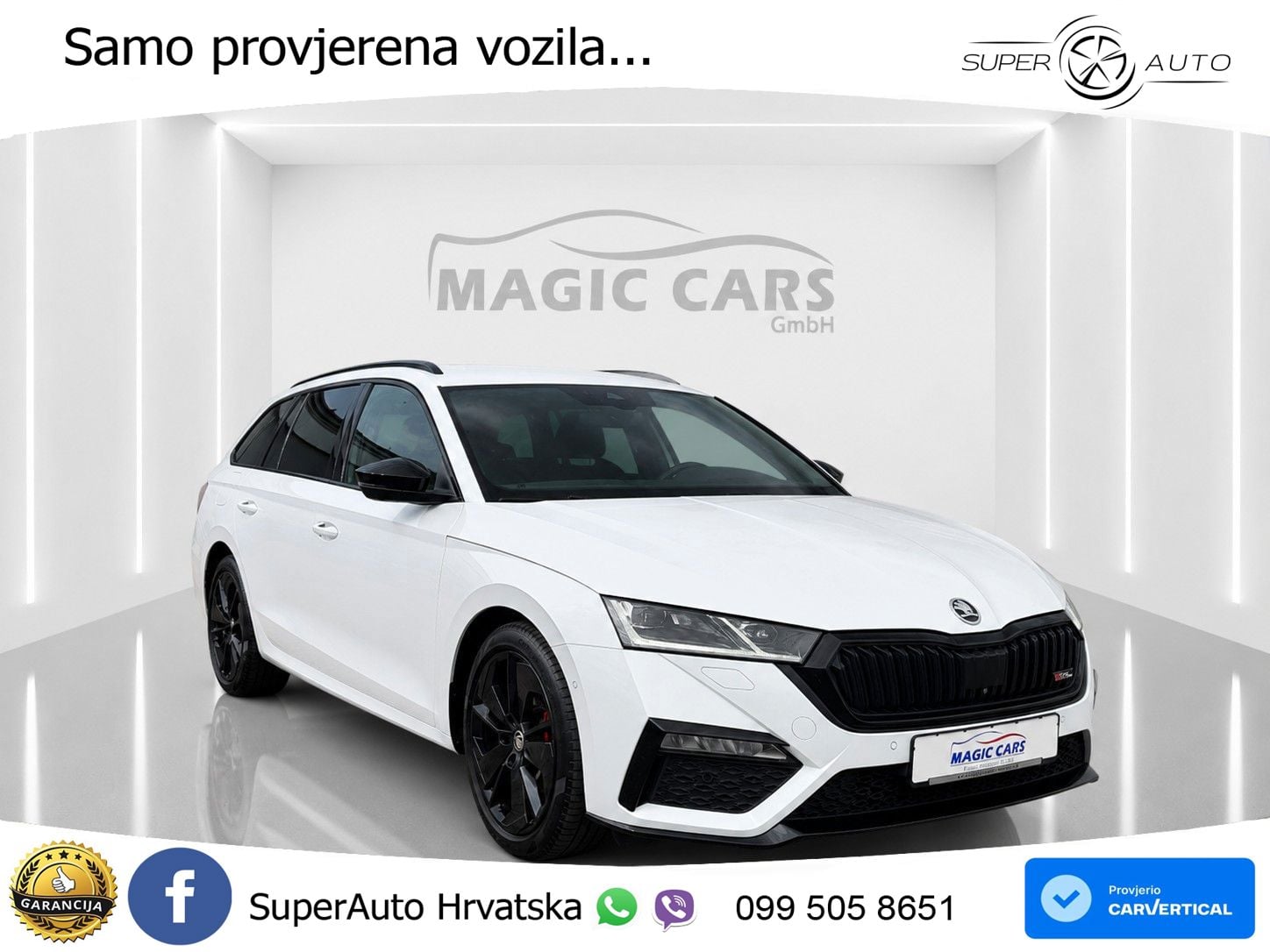 Škoda Octavia Combi RS 2.0 TDI (200 KS) DSG LED+GR SJED+ACC