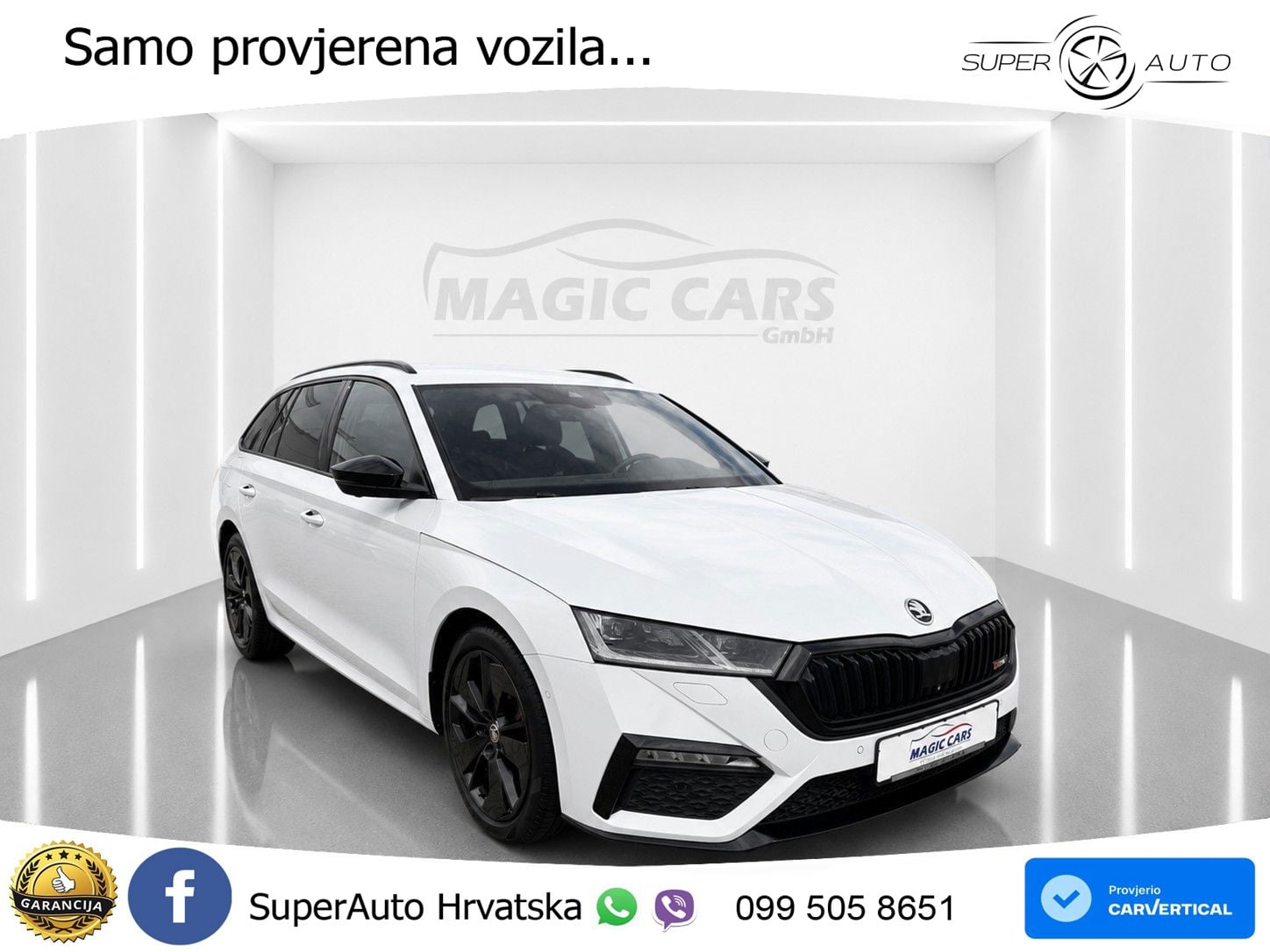 Škoda Octavia Combi RS 2.0 TDI (200 KS) DSG LED+GR SJED+ACC