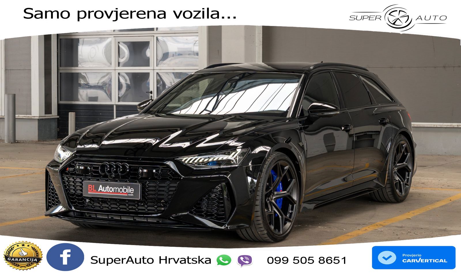 Audi RS6 Avant 4.0 TFSI V8 performance (630 KS)  quattro tiptronic LED+GR SJED+ACC