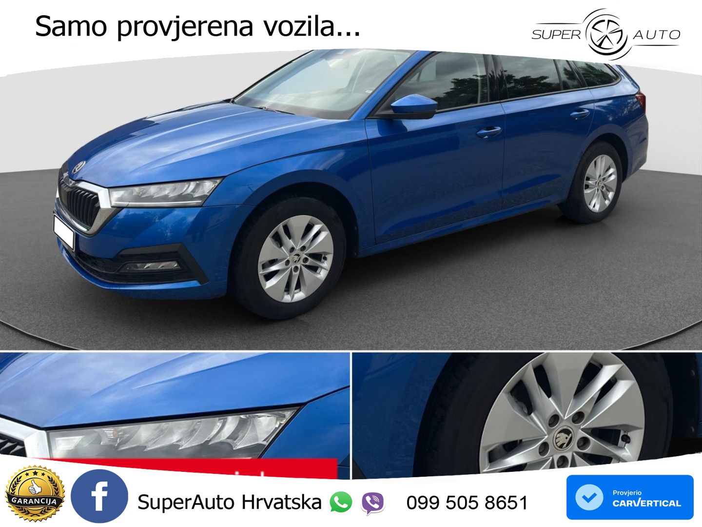 Škoda Octavia Combi 2.0 TDI (150 KS) DSG LED+GR SJED+ACC