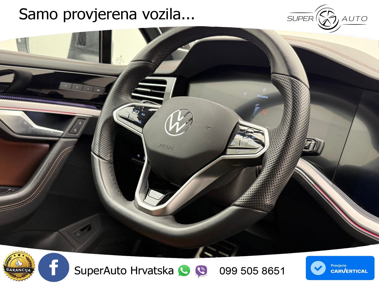 Volkswagen Touareg 3.0 V6 TDI (286 KS) 4MOTION Tiptronic ZRAČNI+ACC+GR SJED+KAM+PANO