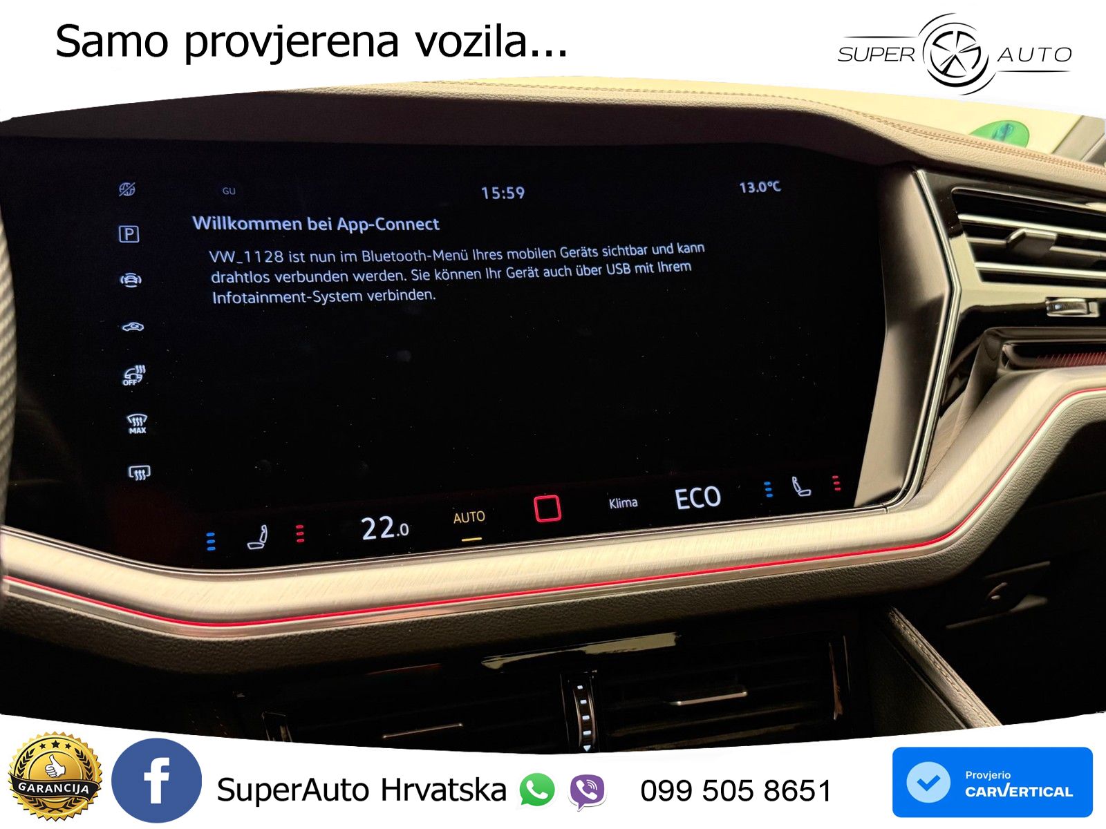 Volkswagen Touareg 3.0 V6 TDI (286 KS) 4MOTION Tiptronic ZRAČNI+ACC+GR SJED+KAM+PANO