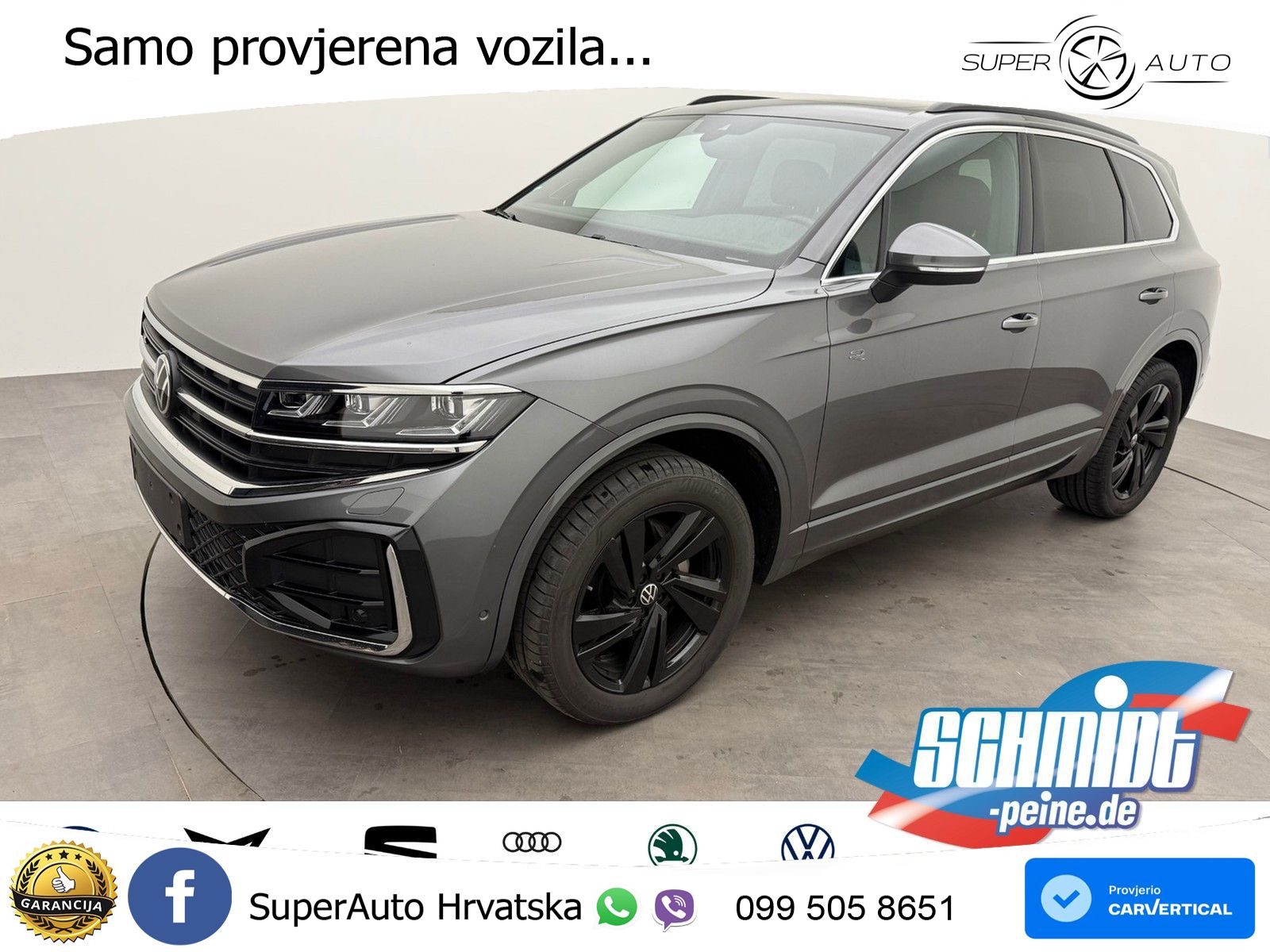Volkswagen Touareg 3.0 V6 TDI (286 KS) 4MOTION Tiptronic ZRAČNI+ACC+GR SJED+KAM+PANO