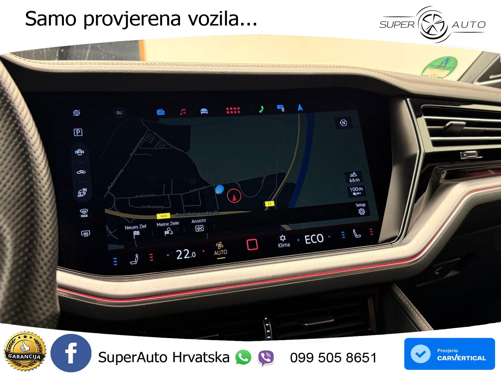 Volkswagen Touareg 3.0 V6 TDI (286 KS) 4MOTION Tiptronic ZRAČNI+ACC+GR SJED+KAM+PANO