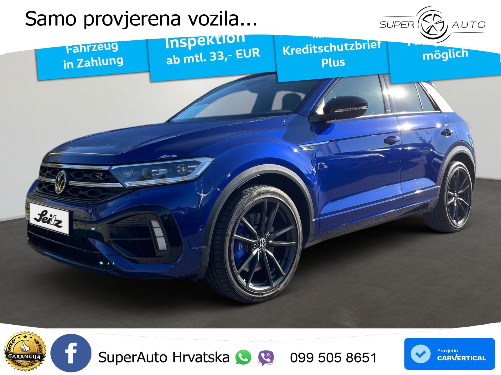 Volkswagen T-Roc I R 2.0 TSI (300 KS) OPF 4M DSG MATRIX+GR SJED+KAM
