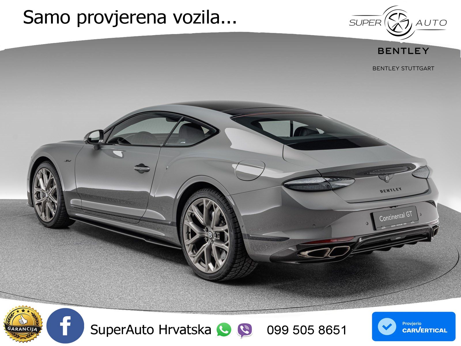 Bentley Continental GT IV 4.0 V8 TFSi (782 KS) AWD DCT LED+GR SJED+ACC